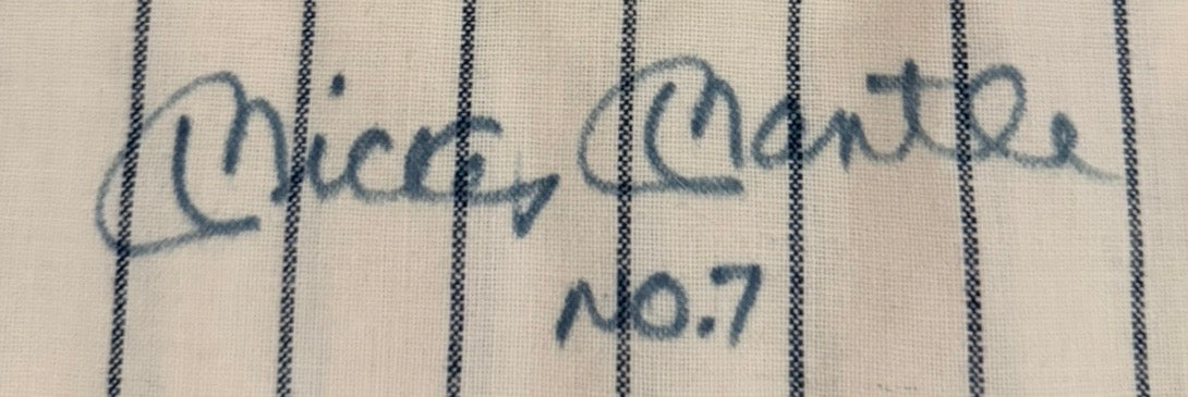 Mickey Mantle Mitch & Ness Authenticated Auto Inscribed Jersey